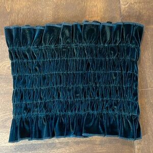 Velvet Green Tube Top